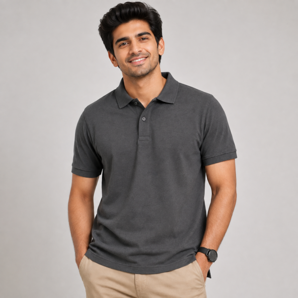 Charcoal Polo T-Shirt