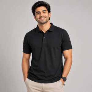 Black Polo T-Shirt