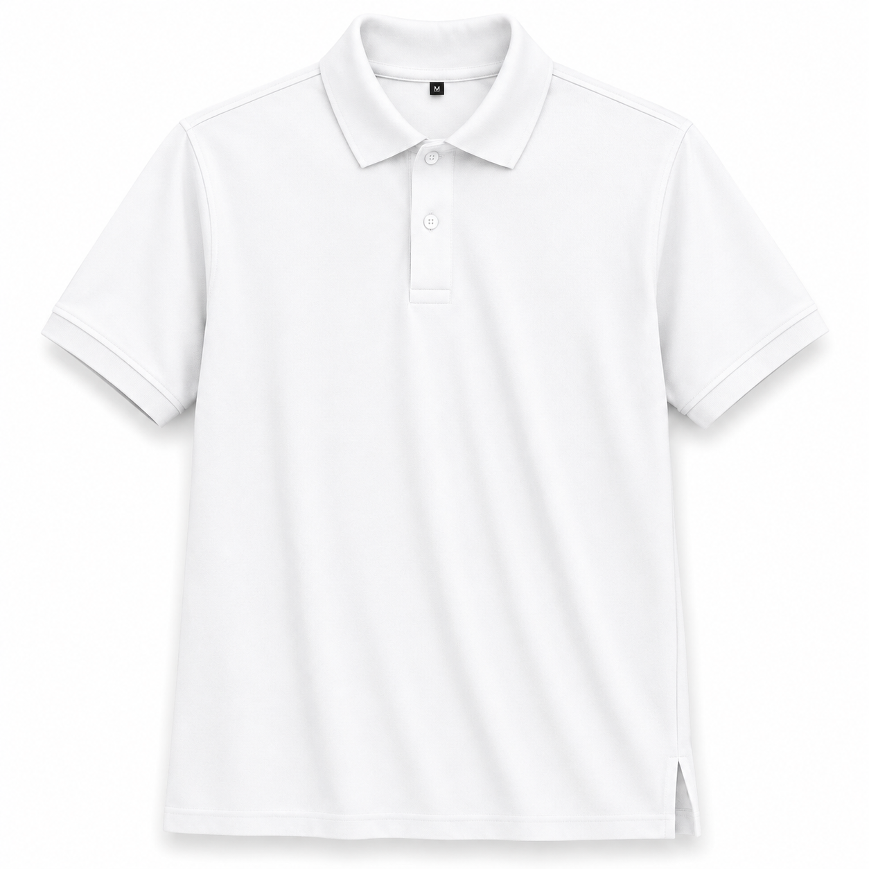 White Polo T-Shirt - Image 3