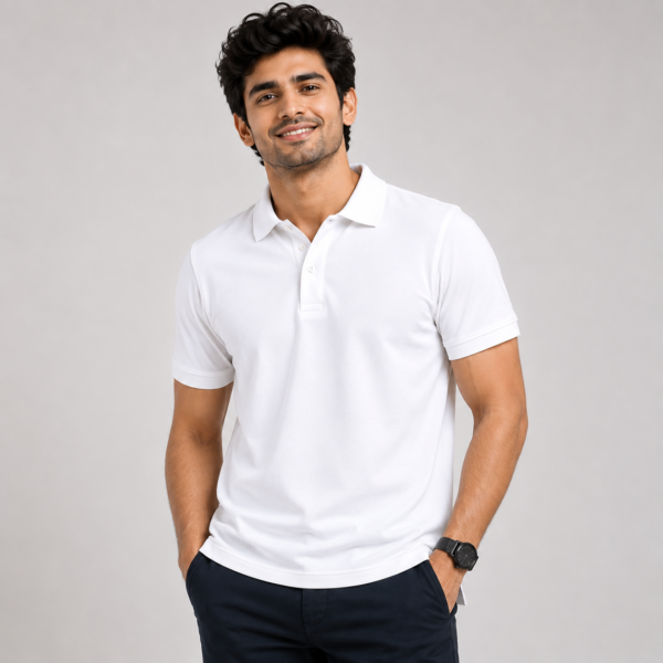 White Polo T-Shirt